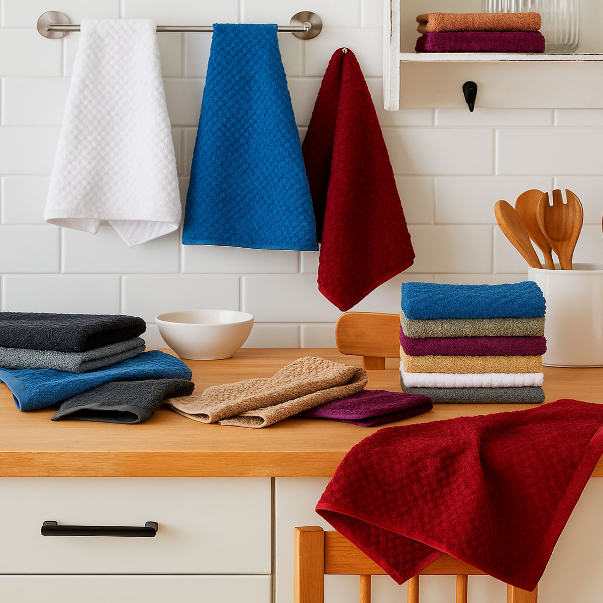 REPASADOR PREMIUM LINEA KITCHEN 50x50cm PURO ALGODÓN